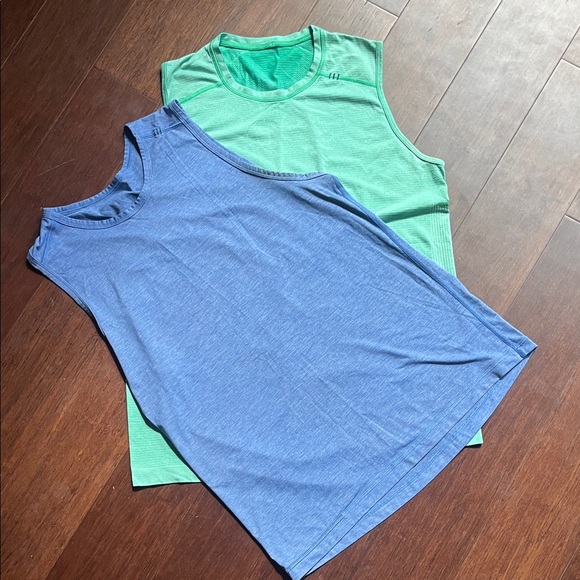 Set of 2 Lululemon  athletica Men's Tank Tops - Blue and Green size large - Picture 1 of 7